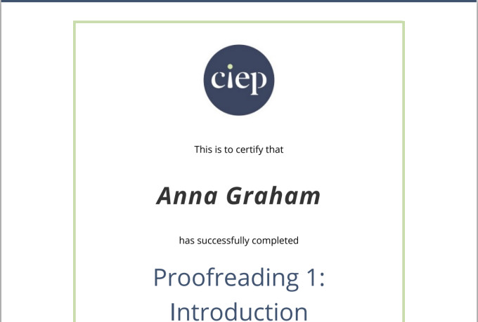 proofread your first chapter in 24 hours